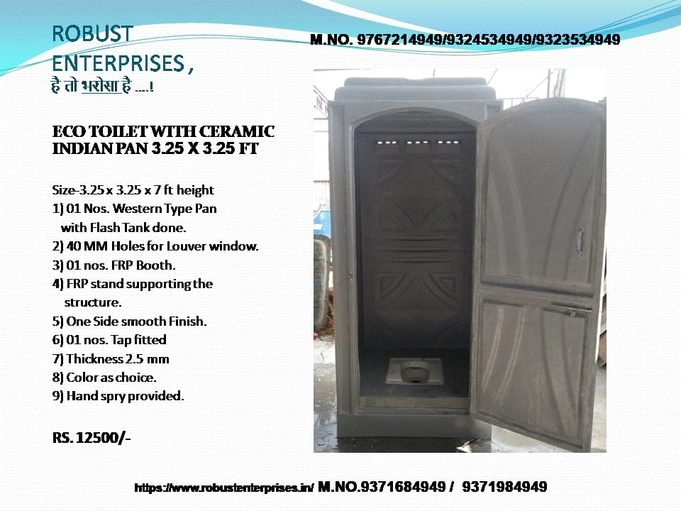 FRP Portable Restroom Cabin for Events and Public Use